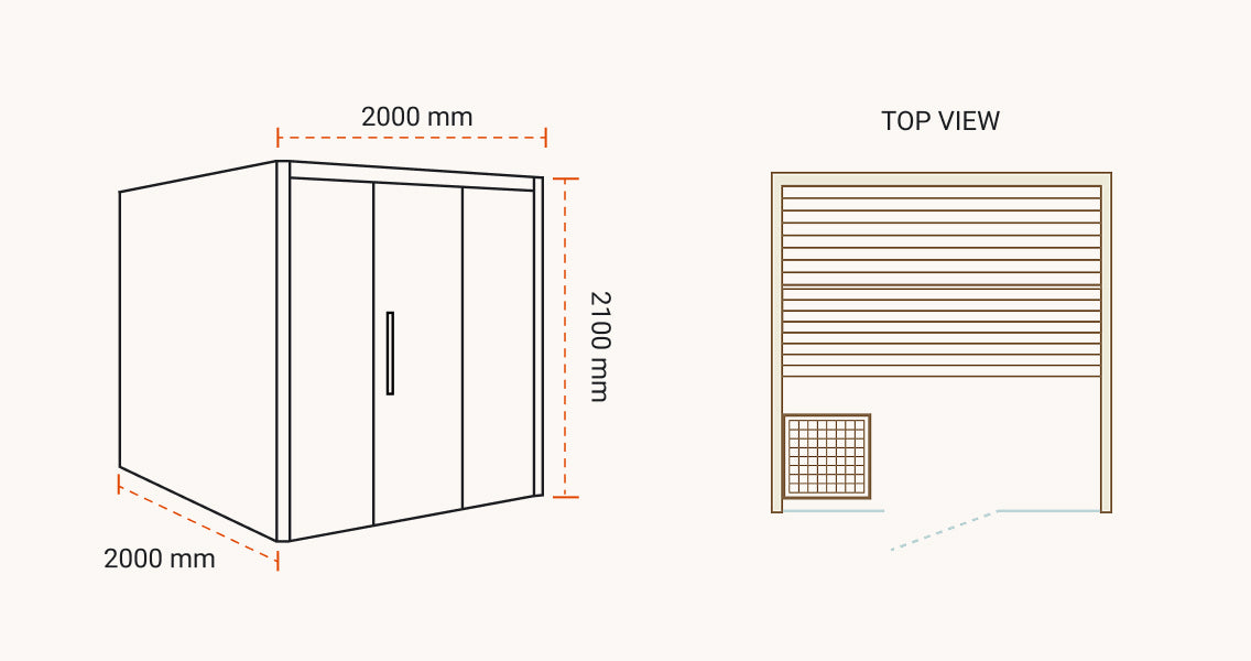 Exelia Black Indoor Sauna
