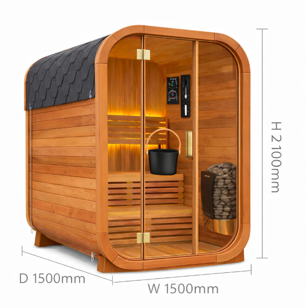 Serenify Solace 1-3 People Indoor / Outdoor Sauna