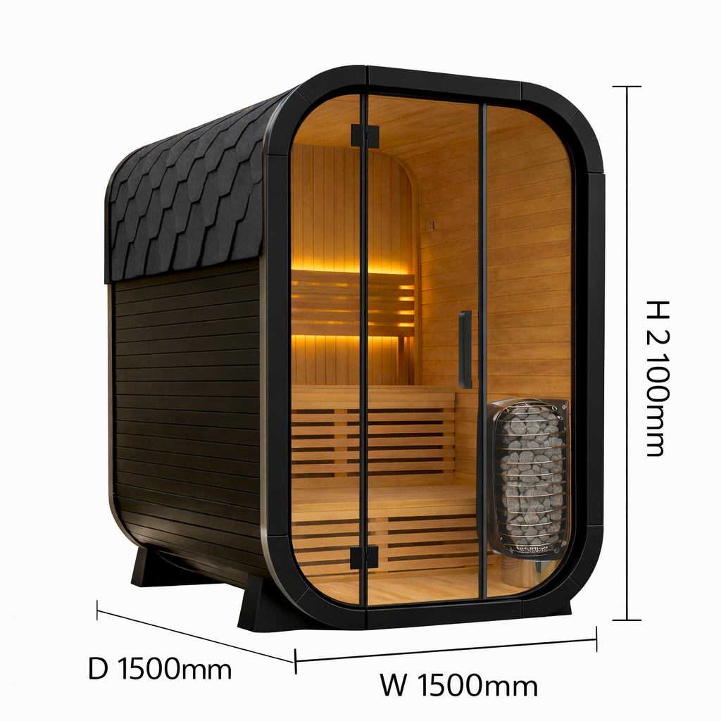 Serenify Solace 1-3 People Indoor / Outdoor Sauna