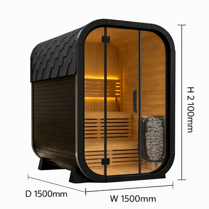 Serenify Solace 1-3 People Indoor / Outdoor Sauna