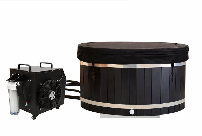 Serenify Black Ellipse Duo Ice Bath